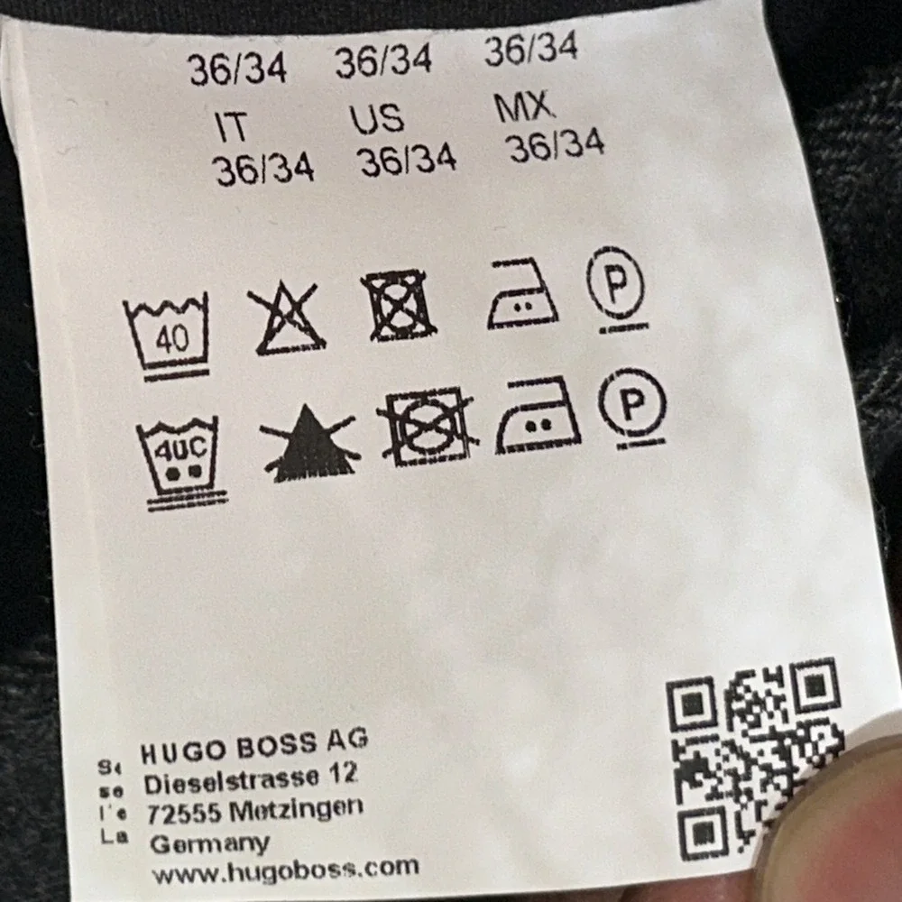Hugo Boss Men's Black DieselStrasse 12  Pants Size 36x30 Special Finshing